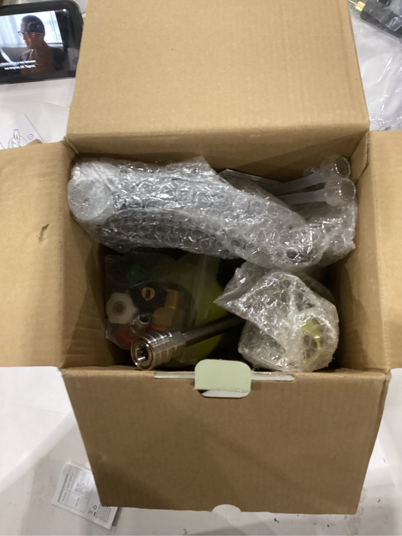 Condition photo showing New/Like New for M MINGLE High Pressure Washer Gun with Foam Cannon, Foam Cannon Dual Connector Accessory, Car Wash Foam Gun Kit 1/4 Inch Quick Connector, 5 Pressure Washer Nozzle Tips Dual Foam Gun