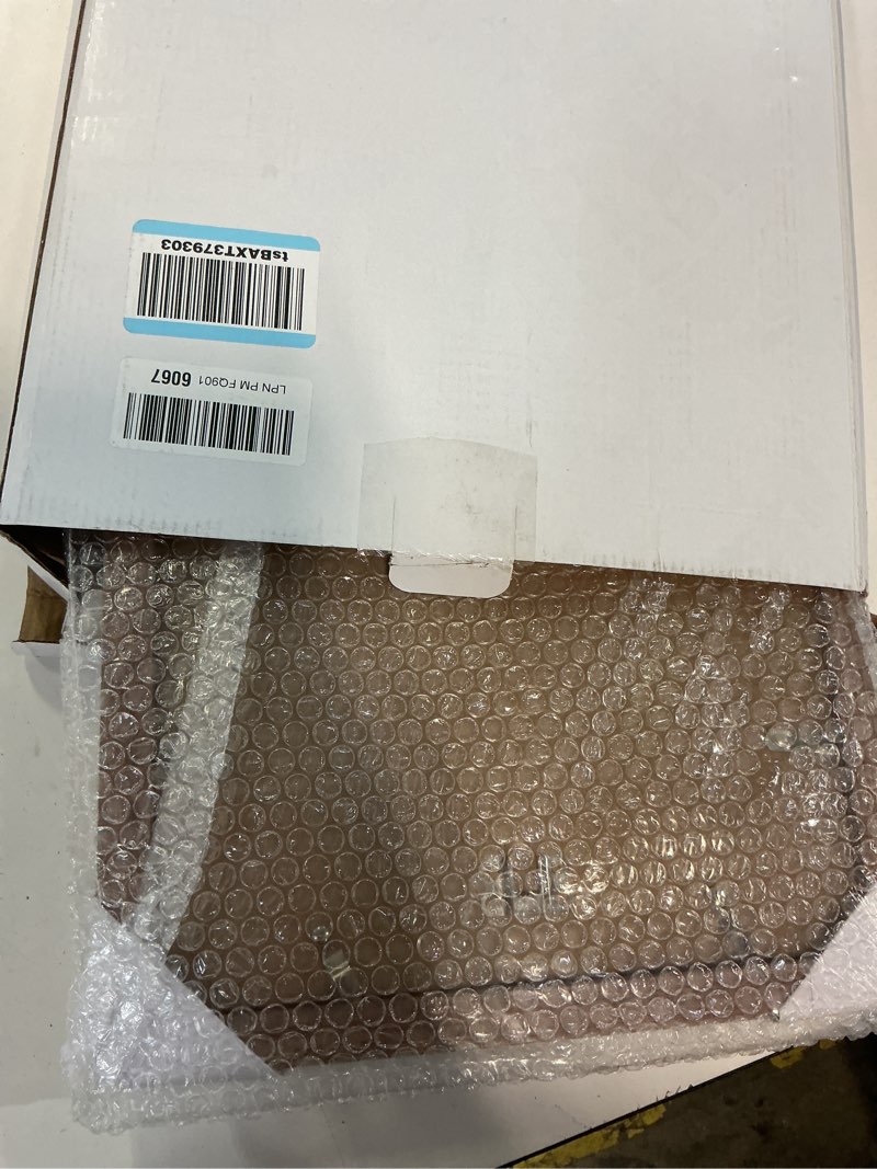 Condition photo showing New/Like New for capcillin 11x17 picture frame wood pattern rustic brown poster frame set of 1, wall mounting, plexiglass, great for prints, mural, and art(cp003-md11x17-br) rustic brown 11x17