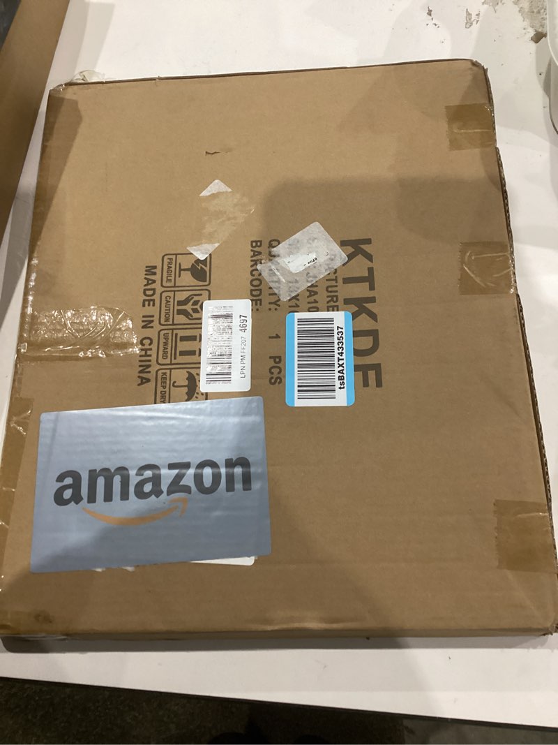 Condition photo showing New/Like New for KTKDE 13x16 Picture Frame, Modern Poster Black Frame 16x13 Wooden, Vertical & Horizontal Wall Hanging Picture Frame for Photos, Posters & Art Prints Black 13x16-1Pack