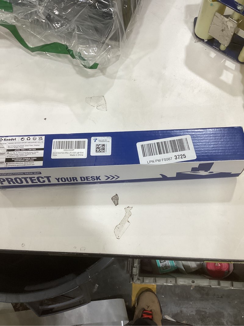 Condition photo showing New/Like New for K KNODEL Small Office Leather Desk Mat, Mouse and Keyboard Pad, Computer and Laptop Mat, Desktop Protector and Cover, Writing Pad and Blotter (23.6"x13.8", Light Blue)