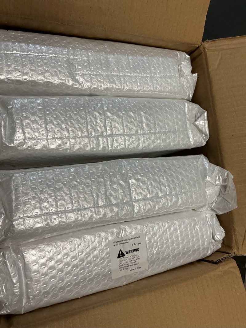 Condition photo showing Good Condition for 4-Tier Tall Narrow Storage Cabinet, Slim Bathroom Storage Cabinet with Adjustable Shelves and Wheels, Narrow Organizer for Small Space, Bathroom, Kitchen, Laundry, White White 4-Tier