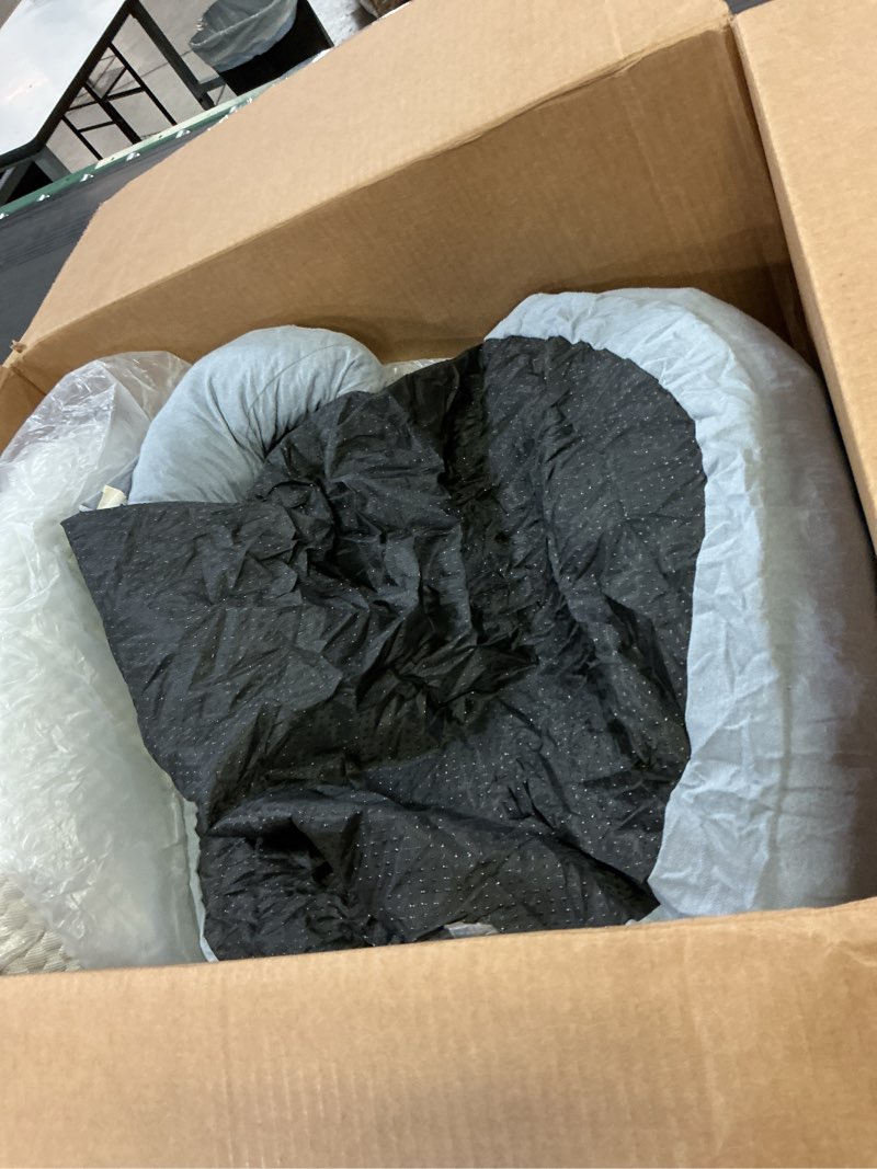 Condition photo showing Good Condition for orthopedic dog bed for large dogs, pet sofa bed with egg crate foam, 4-sided bolster, removable washable cover & anti-slip bottom, x-large dark gray xl - (42.0"l x 31.0"w x 7"th) dark gray