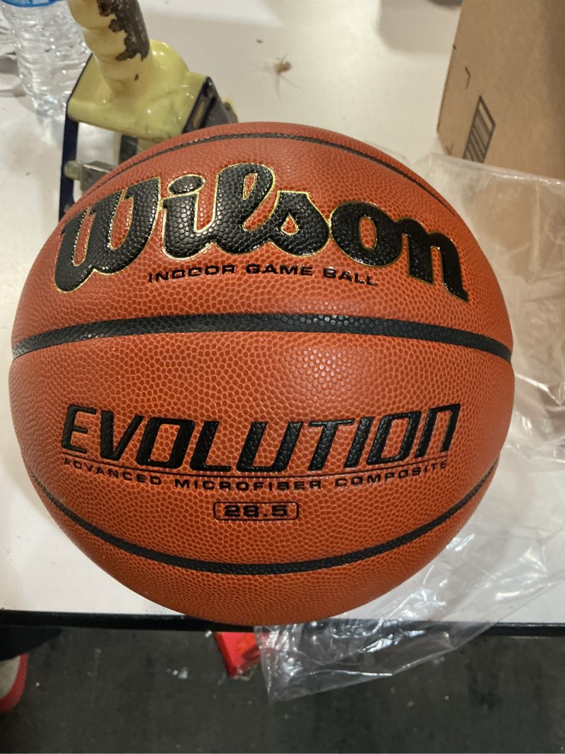 Condition photo showing New/Like New for WILSON Evolution Indoor Game Basketballs - Size 5, Size 6 and Size 7 Brown - Game Ball Size 6 - 28.5"