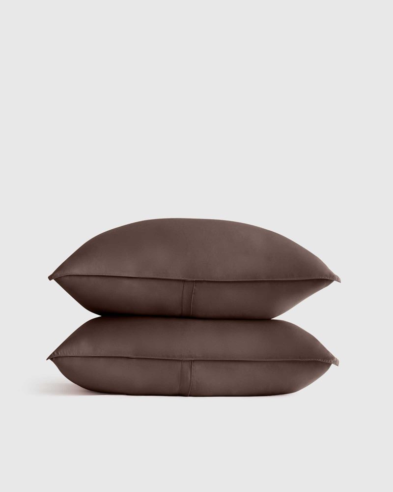 Bamboo Sham Set, King, Walnut