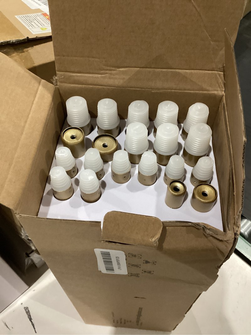 Condition photo showing As Is for TONIAL1 Inch Double Curtain Rods for Windows 66 to 120 Inches, Heavy Duty Decorative Drapery Rod 32 to 144 Inches with Classic Cap Finial, Gold Gold 66-120”