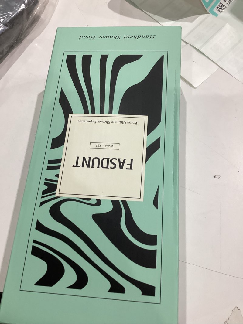 Condition photo showing Good Condition for FASDUNT Shower Head with Handheld, High Pressure Handheld Shower Head with 80" Extra Long Stainless Steel Hose & Adjustable Bracket, Showerhead with ON/OFF Switch for Pets Bath 6 Spray-Settings Premium Chrome