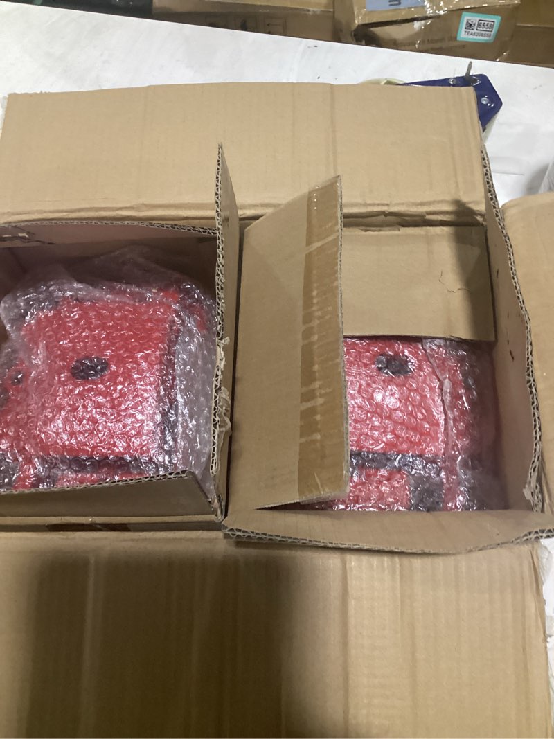 scitoo front/rear left+right brake calipers with bracket 18-b4728 18-b4729 red compatible for cadill