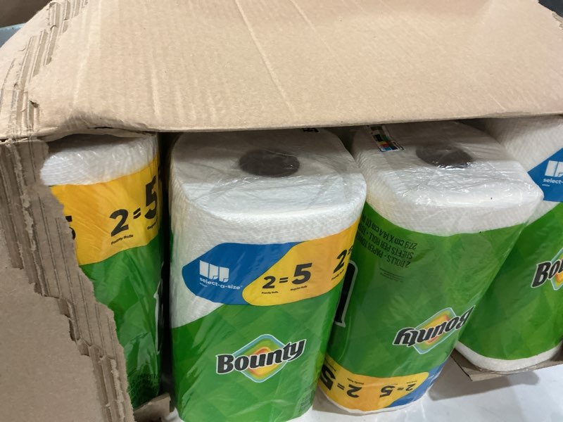Condition photo showing Good Condition for Bounty Select-A-Size Paper Towels, White, 8/Double Plus Rolls = 5 Regular  8 Rolls (/4 pack )
