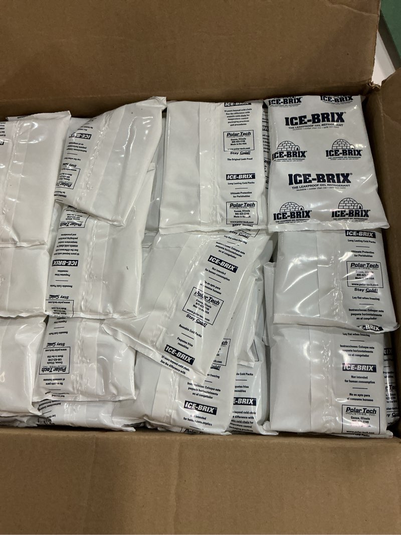 Condition photo showing New/Like New for Polar Tech | IB 6 | ICE-BRIX & XTREME BRIX Cold Packs | 6 oz, 6" x 4" x 3/4" (Case of 48) 6 Ounce, 6" x 4" x 3/4" (Case of 48) Viscous Gel