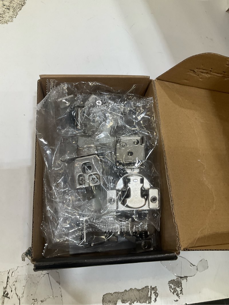 Condition photo showing Good Condition for chibery 10 pack 1-1/4" 4d overlay soft close concealed hinges for face frame door, control closing speed, smooth slow self close hinges, satin nickel, 105° open angle stainless steel cabinet hinges 1-1/4 inch overlay 10 pack