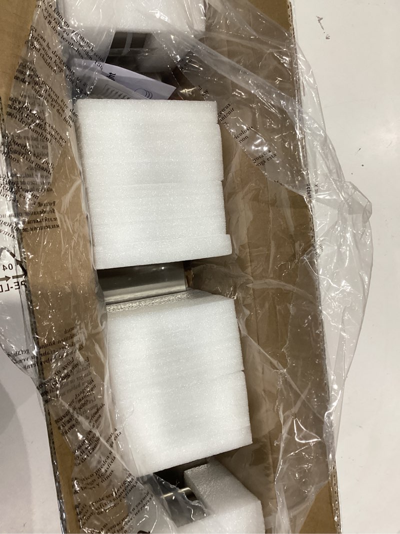 Condition photo showing Good Condition for 4-light bathroom vanity light, brushed nickel bathroom light fixtures over mirror, led dimmable 5500k bath lighting fixture, modern wall mounted lighting fixture with 360°rotating lamp head nickel-dimmable 4-light,30inch