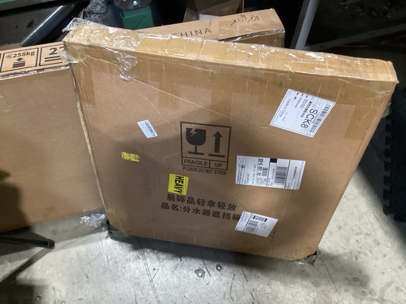 Condition photo showing As Is for aigoss modern heater cover, steam radiator wall heating louvered grill cabinet, living room bedroom 