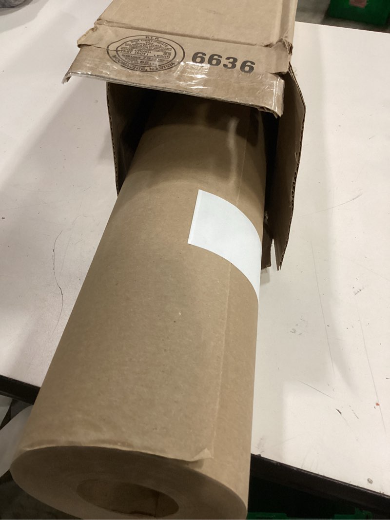 Condition photo showing New/Like New for Floor Protection Paper, 36 inch x 166 ft Roll, Made in USA, 69# Brown Rosin Masking Paper Roll, 100% Recycled, Thick Floor Covering for Painting, Moving, and Construction