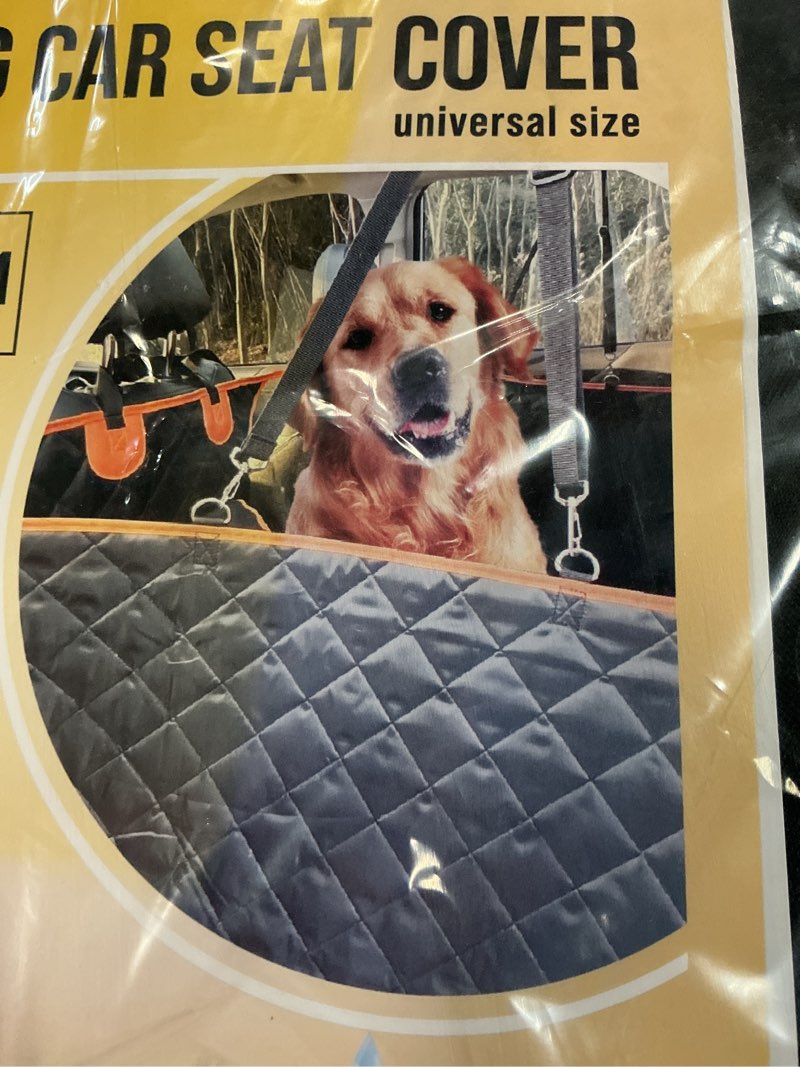 Condition photo showing New/Like New for Back Seat Extender for Dogs,Hard Bottom Car Seat Cover for Dogs with Mesh Window,Waterproof Backseat Pet Cover Hard Bottom-Dog Car Seat Cover for Back Seat Dog Hammock for Car/SUV BLACK L - For Car/Mid-Size SUV/Small Truck