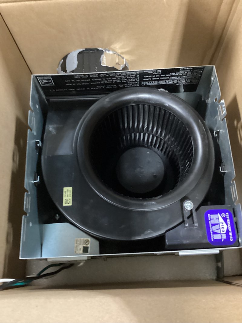 Condition photo showing Good Condition for utilitech ventilation fan 1.5-sone 100-cfm white bathroom fan, energy star