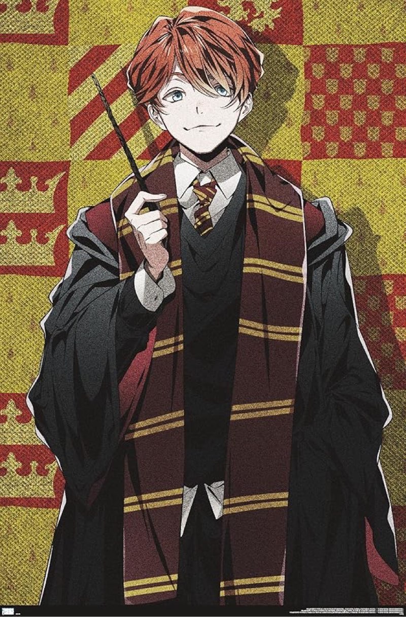 trends international the wizarding world: harry potter - dynasty ron wall poster, 14.725" x 22.375", premium unframed version