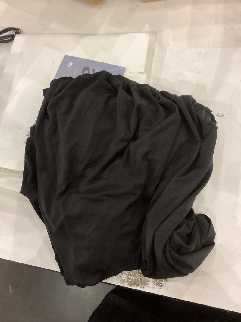 JISEN Cocktail Spandex Round Tablecloth Fitted Stretchable Table Cap 42 Inch A-Black