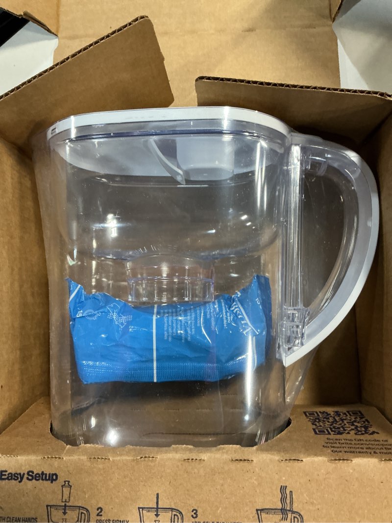 Condition photo showing Good Condition for Brita Metro Water Filter Pitcher with SmartLight Change Indicator, BPA-Free, Replaces 1,800 Plastic Water Bottles a Year, Lasts Two Months, Includes 1 Filter, Small - 6-Cup Capacity, White Standard Filter White