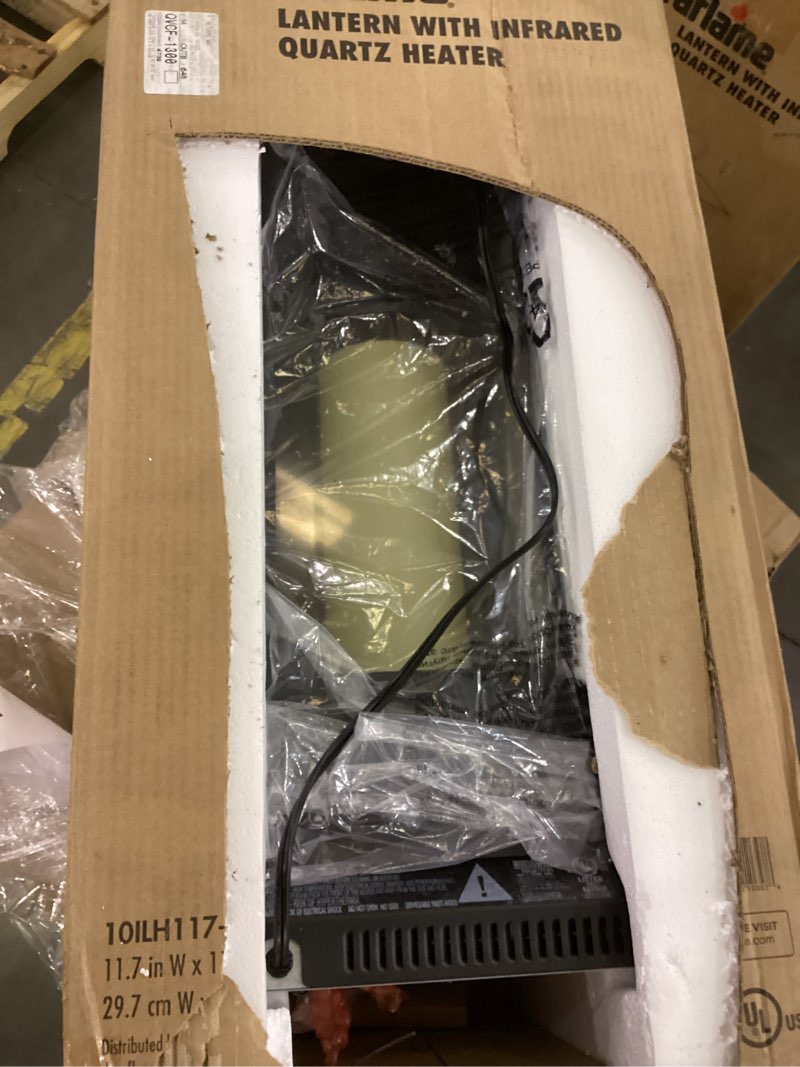 Condition photo showing New/Like New for 29” duraflame® Infrared Quartz Electric Lantern Heater