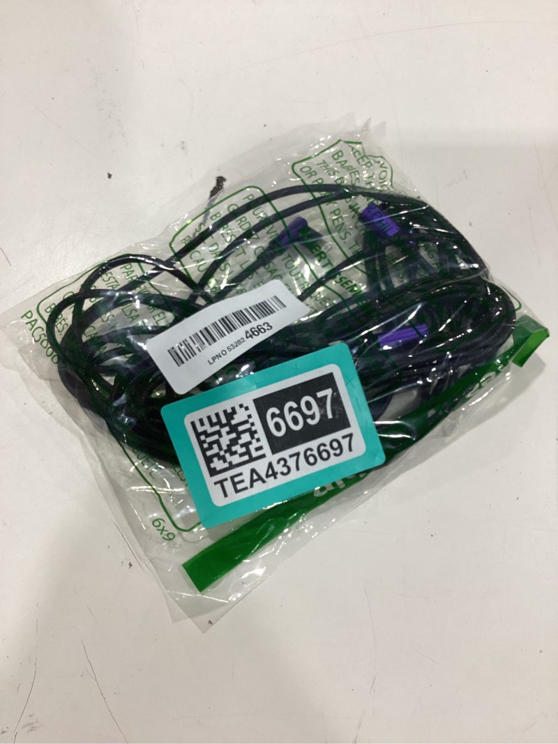 Condition photo showing New/Like New for 90 degree iphone charger cables 6ft, usb c to lightning cable [apple mfi certified] 3pack fast charging, nylon braided usb c lightning cable compatible with iphone 14/13/12/11/pro max/plus/8/7-purple 6ft usb c to lightning purple