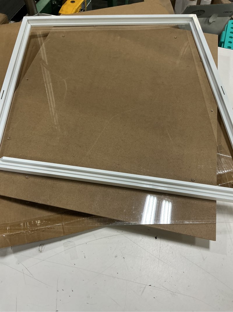 Condition photo showing Good Condition for americanflat 16x20 picture frame with polished plexiglass - streamline collection - thin border picture frame for wall display - hanging hardware included - white 16x20 white
