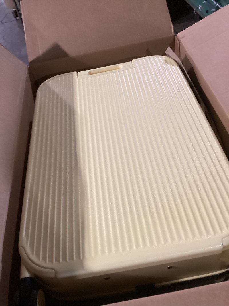 Condition photo showing Good Condition for similar to) flight knight 24x16x10 expandable carry on suitcase hardside tsa lock usb c lightweight luggage silent double spinner wheels maximum overhead carry-on bag for virgin & south west approved airlines 24x16x10\" yellow