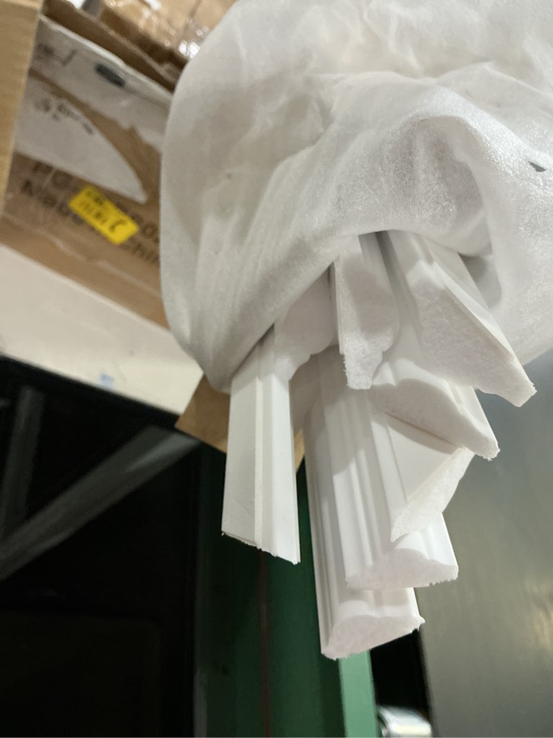 Condition photo showing Good Condition for pangda peel and stick wall molding kit, 3d premade accent molding wainscoting panel for interior wall moulding decor, ready to assemble wainscoting accent panel(6 set,24 x 54 in) 24 x 54 in 6