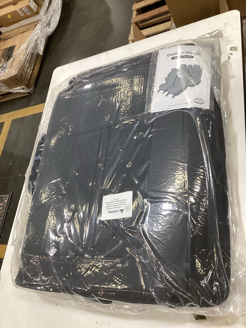 Condition photo showing New/Like New for TTX LIGHTING Seat Covers Full Set Fit for Hyundai Tucson 2005-2024 2025 Leather Seat Covers Breathable Waterproof Seat Protectors Automotive Seat Cushion with Airbag Compatible (5 Seats, Black) 073 Black Full Set