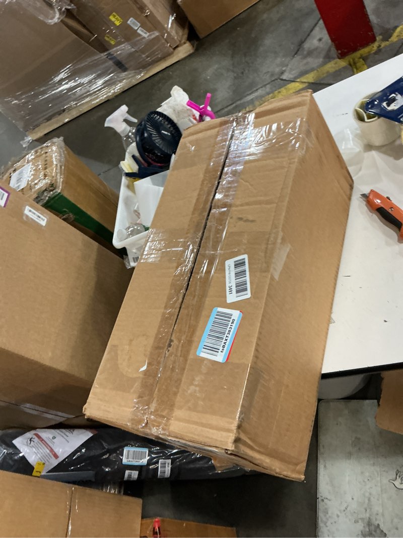 Condition photo showing New/Like New for emsco group bloomers railing planter with drainage holes – 24" weatherproof resin planter – brown, plastic brown 24.3 × 10.5 × 9.5 inches