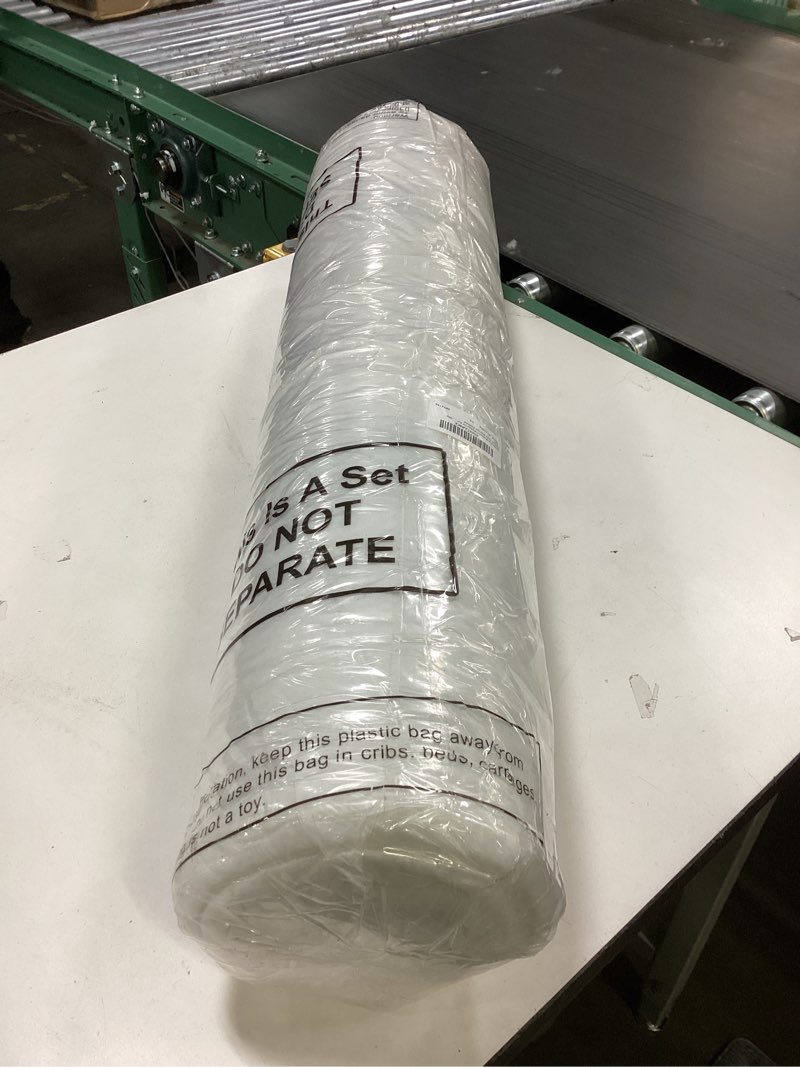 Condition photo showing New/Like New for Mattress Wedge for Acid Reflux 5in King Size Bed Wedge Under Support Mattress Riser, Memory Foam Top Head Riser Incline Topper, Non-Slip Bottom Side Storage Pockets White 5 Inch King