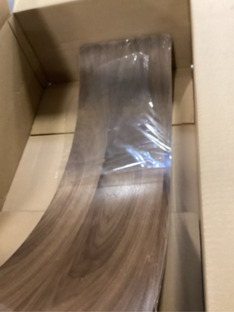 Condition photo showing Good Condition for Gentle Monster Wobble Balance Board, Wooden Montessori Toy Rocker Board Natural Wood Kids Toddler Open Ended Learning Toy Yoga Curvy Board for Adult Office Classroom Christmas Gifts Brown