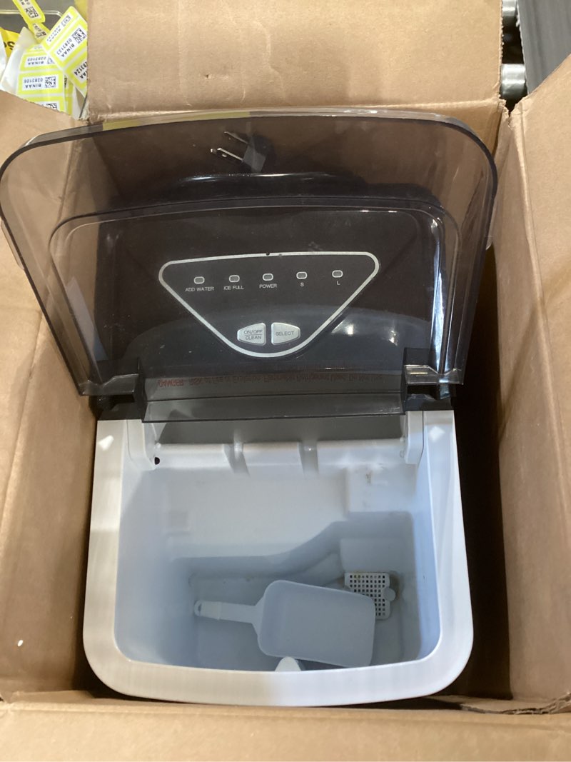 Condition photo showing Good Condition for silonn nugget ice maker countertop, ice basket with handle, quiet operation & self cleaning ice machine, chewable ice, 33 lbs/24h, portable pellet ice maker with scoop for home, kitchen and office stainless steel-detachable nugget ice-33 lbs