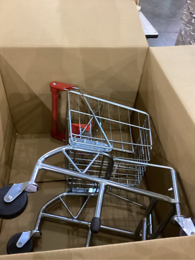 Condition photo showing As Is for Melissa & Doug Toy Shopping Cart With Sturdy Metal Frame