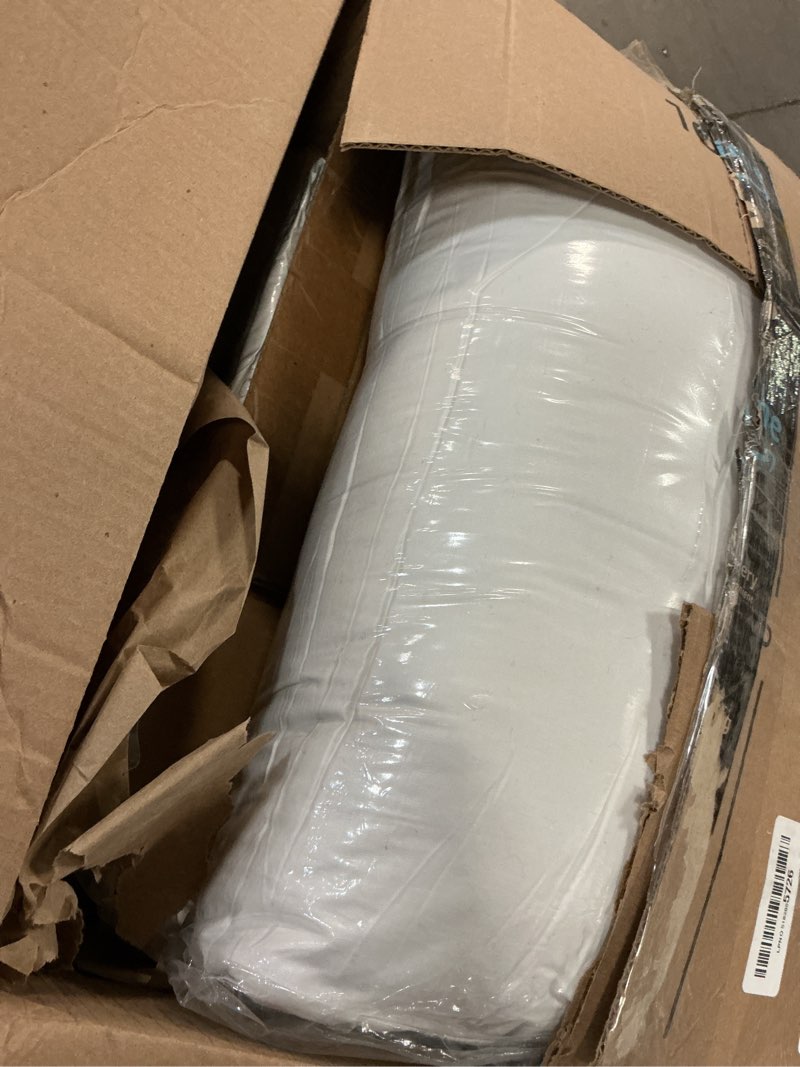 Condition photo showing As Is for accuratex pillows queen size set of 2, hybrid shredded memory foam pillow[adjustable loft], fluffy down alternative fill removable cotton cover, firm supportive pillow for side back sleepers white queen (pack of 2)