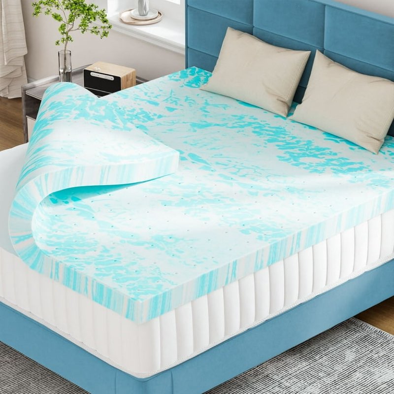 memory foam mattress topper with cooling