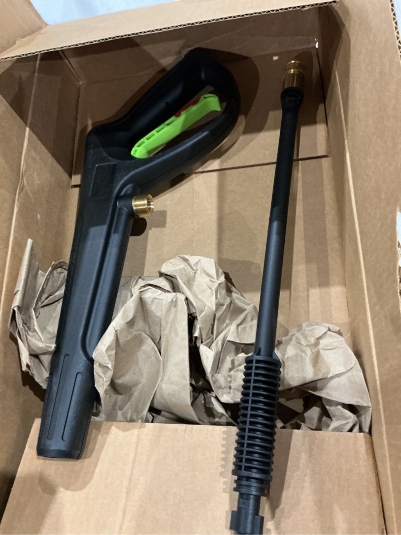 Condition photo showing As Is for replacement pressure washer gun power spray car wash gun with extension y////r