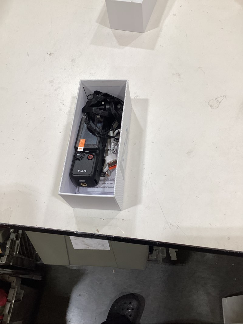 Condition photo showing New/Like New for W & O Vlogging Camera with 180° Rotating Lens, Pocket Body Camera with Audio & Video Recording,7-Hour Battery, Handheld POV Cameras with 32GB Card, Easy One-Button Recording for Travel,Daily Life Black