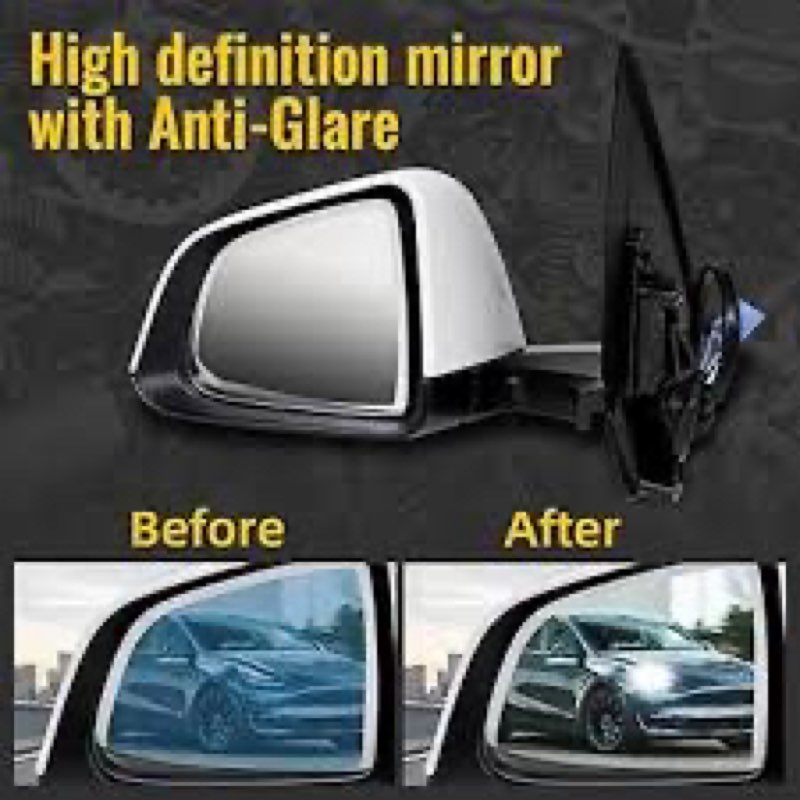 Left Driver Side Mirror Compatible with Tesla Model Y 2020-2024 Replacement 1594111-00-C 159411100C 