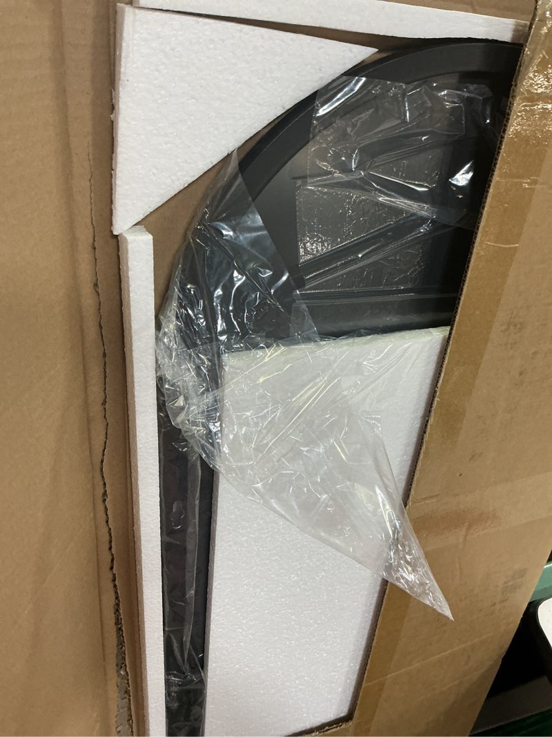Condition photo showing Good Condition for delma arched mirror full length,standing mirror full body,large floor with stand for wall entryway door bedroom bathroom living room black frame 56"l x 15"w