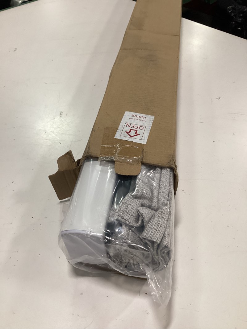 Condition photo showing Good Condition for Joydeco Cordless Roman Shades, Linen Fabric Window Blinds, Thermal Insulated Blackout Blinds, Room Darkening Shades for Indoor Windows, Easy to Install, 35" W×75" H, Greyish White Greyish White 35"W x 75"H