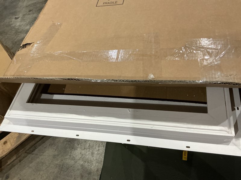 Condition photo showing Good Condition for neatiease basement window, 32" x 22" heavy duty vinyl sliding windows with double pane insulated tempered glass and fiberglass screen for basement, bathroom, garage, shed, home replacement (white) 32"x22"