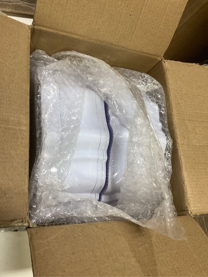 Condition photo showing New/Like New for colosus 100pcs 7.5 inch white plastic dessert plates,heavy duty disposable appetizer plates,premium plastic salad plate,fancy disposable cake plate for party, thanksgiving and everyday use white 7.5inch plates