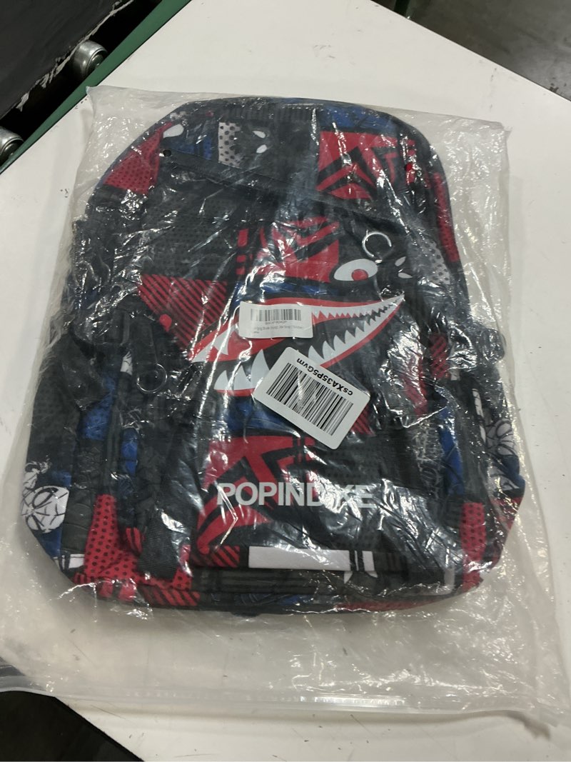 Condition photo showing New/Like New for shark backpacks for teen laptop backpack for school waterproof travel backpack with adjustable strap (16inches)