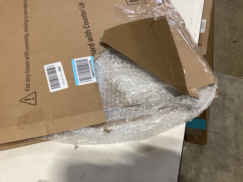 Condition photo showing Good Condition for wesiti large acrylic cutting board with lip non slip 36"l x 24"w clear cutting board chopping acrylic countertop protector cover shatter resistant for home restaurant kitchen sink stove