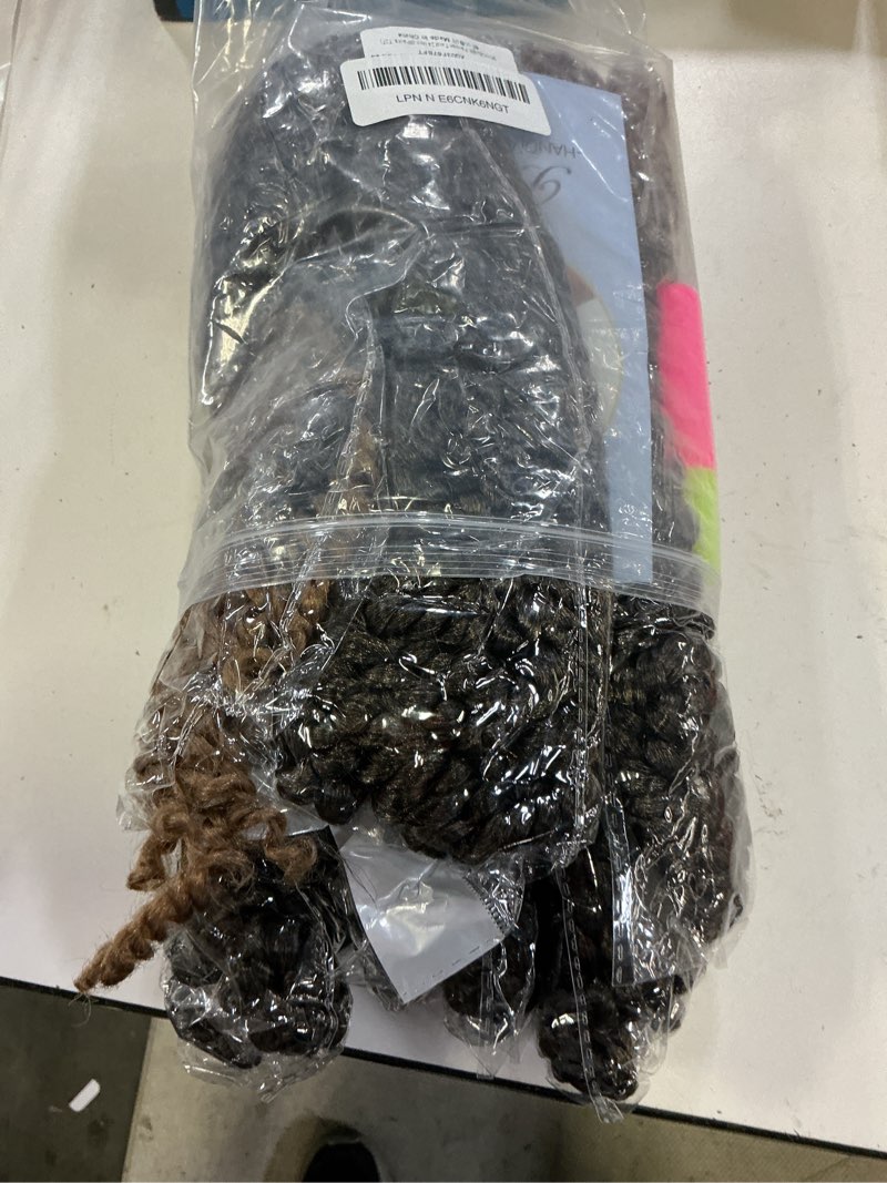 Condition photo showing Good Condition for the bohobabe pre-twisted passion twist crochet hair 24 inch pre-looped long crochet passion twist braiding hair 8 packs soft bohemian twists (t27)