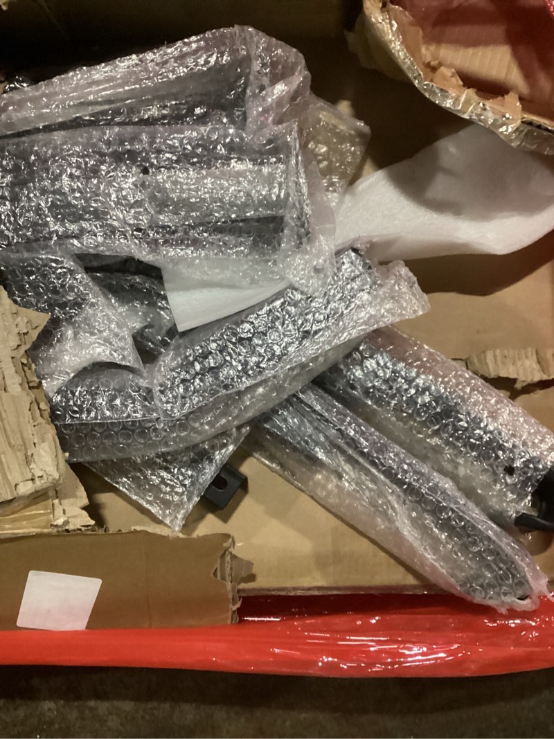 Condition photo showing Good Condition for VIVOHOME 2-Pack 6 Step Galvanized Steel Hand Rails for Outdoor Steps – Curved Ends and Safety Balusters Exterior Railing for Porch, Deck, or Indoor Stairs, Complete Installation Kit 6 Step Curved End with Balusters