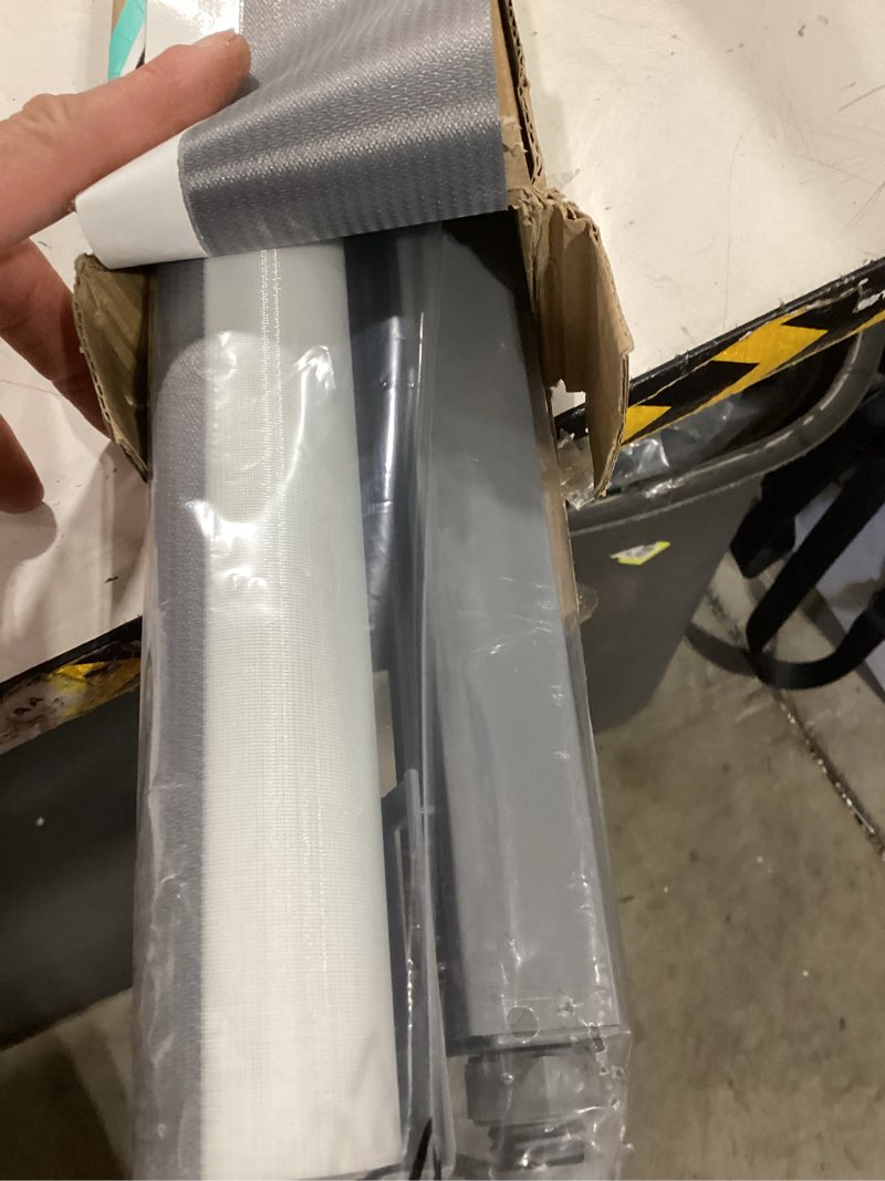 Condition photo showing New/Like New for lazblinds no-drill cordless zebra blinds - dual layer light filtering & room darkening, free-stop lift, easy install, day & night privacy with valance for window 30.5" w x 72" h, grey 30.5"w x 72"h grey