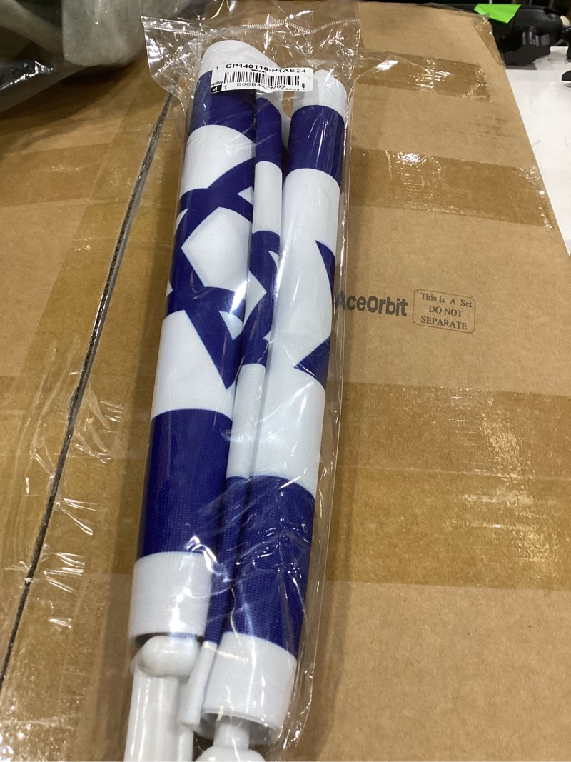 Condition photo showing Good Condition for bandera de israeli para carros israel car flag for cars window 2 pcs pack auto small sign 12" x 18" mount bracket clip small tapestry outdoor pole accessories vehicle decorations jewish gifts made in usa