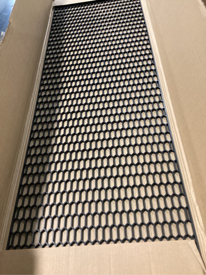 Condition photo showing Good Condition for AggAuto 47"x16" ABS Plastic Universal Car Grill Mesh, Automotive Grille Insert Bumper Honeycomb Hole 11x30mm Hex Grids Black Black ABS 11x30mm Honeycomb