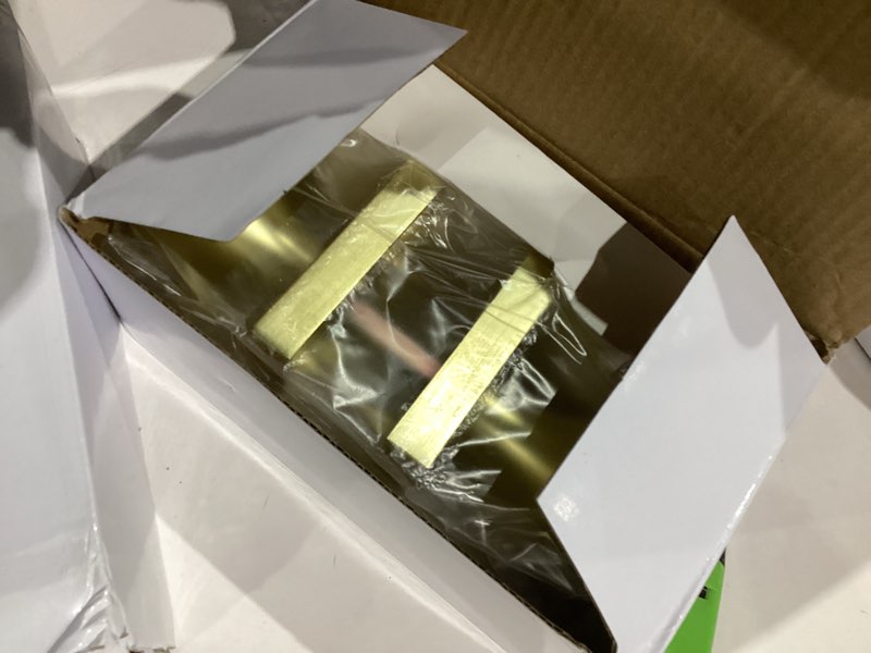 Condition photo showing Good Condition for Haidms Gold Passage Door Knobs Interior, Zinc Alloy Brushed Gold Closet Door Knobs, Heavy Duty Round Brushed Brass Doorknobs for Hall Closet,Hallway(6 Pack) 6 Pack Passage Gold